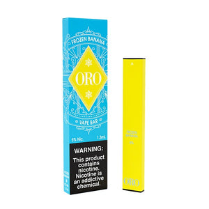 Oro Disposable | 300 Puffs | 1.3mL Frozen Banana 5% with Packaging