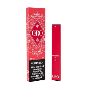 Oro Disposable | 300 Puffs | 1.3mL Strawberry Ice 5% with Packaging