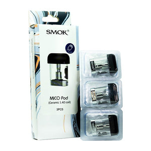 SMOK MICO Replacement Pod Cartridges (Pack of 3) 1.4 ohm with packaging