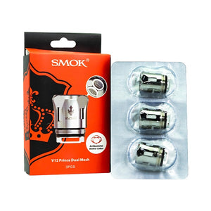 SMOK Prince V12 Replacement Coils 3 Pack - 0.2ohm Prince Dual Mesh with packaging