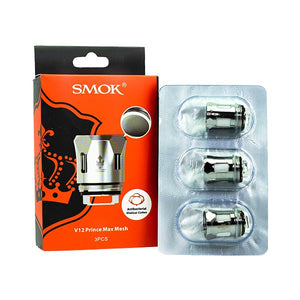 SMOK Prince V12 Replacement Coils 3 Pack - 0.17ohm Prince Max Mesh with packaging