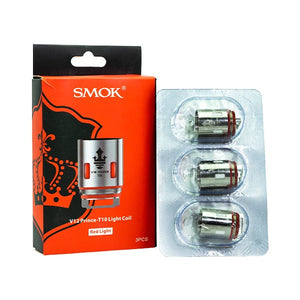 SMOK Prince V12 Replacement Coils 3 Pack - 0.15ohm Prince T10 Light Red with packaging