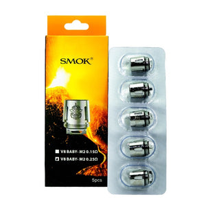 SMOK V8 Baby RBA Build Deck Coil (Pack of 1) Baby M2 0.25ohm Dual with packaging