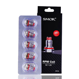 SMOK RPM40 Replacement Coils (Pack of 5) - RPM Coil SC 1.0ohm with packaging