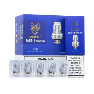 SnowWolf Taze Coils (5-Pack) 0.6 ohm with packaging