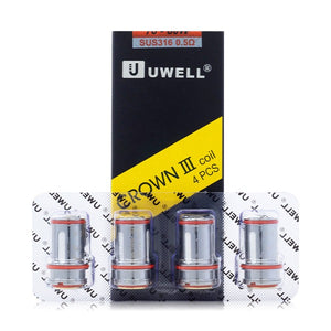 UWELL Crown 3 Coils (4-Pack) group photo with packaging