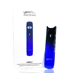 Uwell Yearn Pod Device (PODS NOT INCLUDED) Black Blue with Packaging