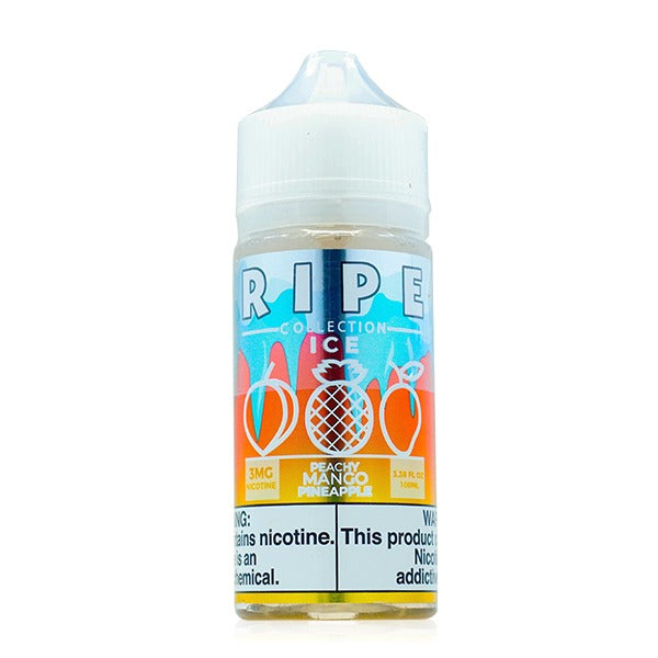 Peachy Mango Pineapple On ICE by Vape 100 Ripe Collection 100mL Bottle