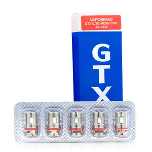 Vaporesso GTX 0.3 ohm Mesh Coils With Packaging