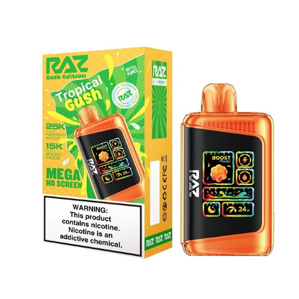 RAZ LTX 25K Disposable tropical gush with packaging