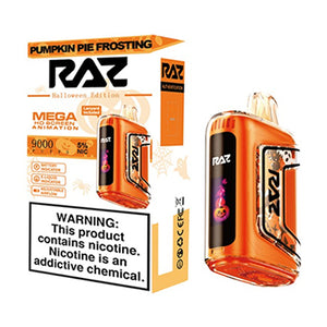 RAZ TN9000 Disposable pumpkin pie frosting with packaging