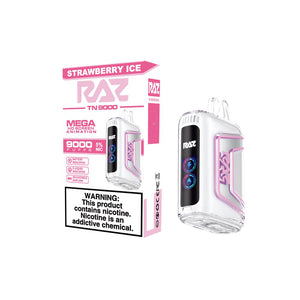 RAZ TN9000 Disposable strawberry ice with packaging