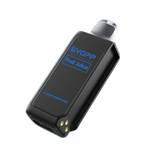 SVOPP Pod Juice E-Cig Disposable 30000 Puff 13mL 50mg clear sapphire