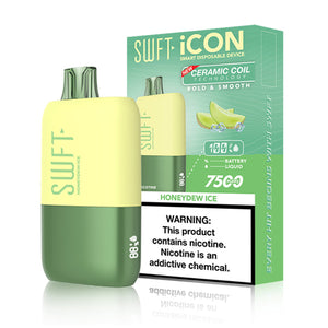 SWFT Icon 7500 Puffs 17mL 50mg Disposable honeydew ice with packaging