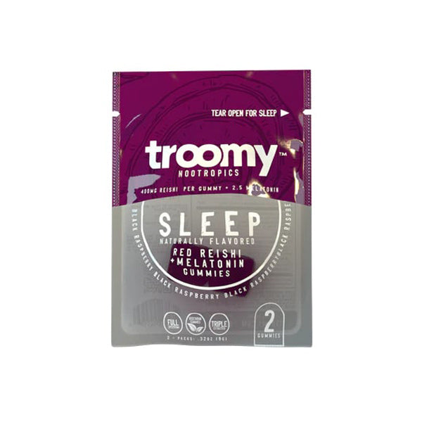 TROOMY NOOTROPICS Mushroom Gummies 800mg 2-Pack | 15pc Gravity Feeder Display black raspberry