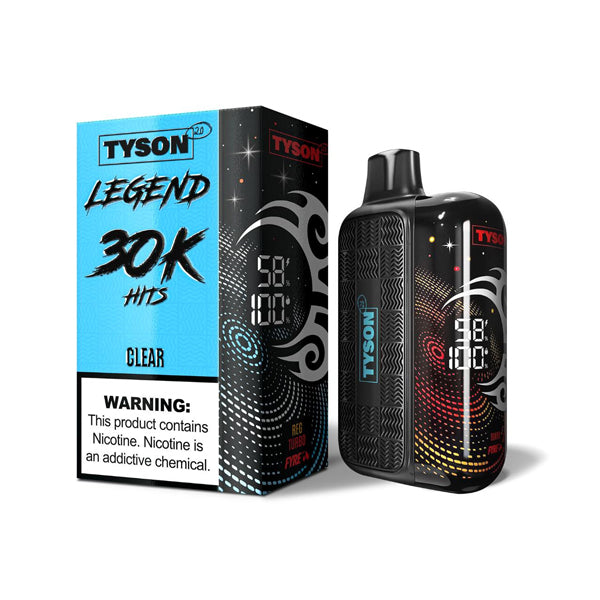 Tyson 2.0 Legend Disposable clear with packaging