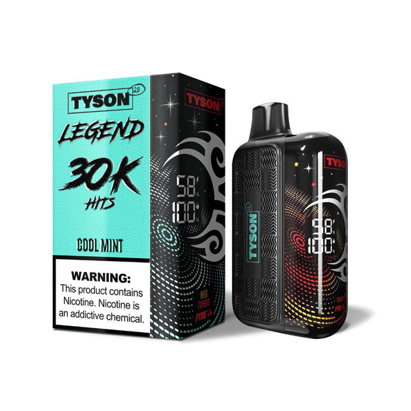 Tyson 2.0 Legend Disposable cool mint with packaging