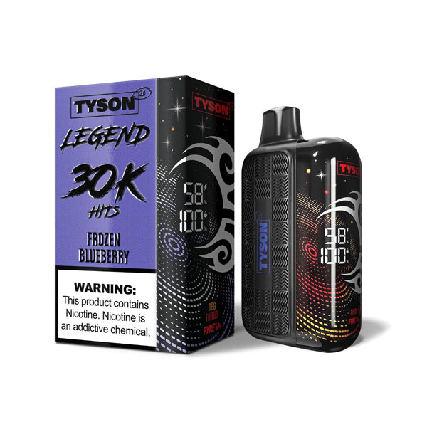 Tyson 2.0 Legend Disposable frozen blueberry with packaging