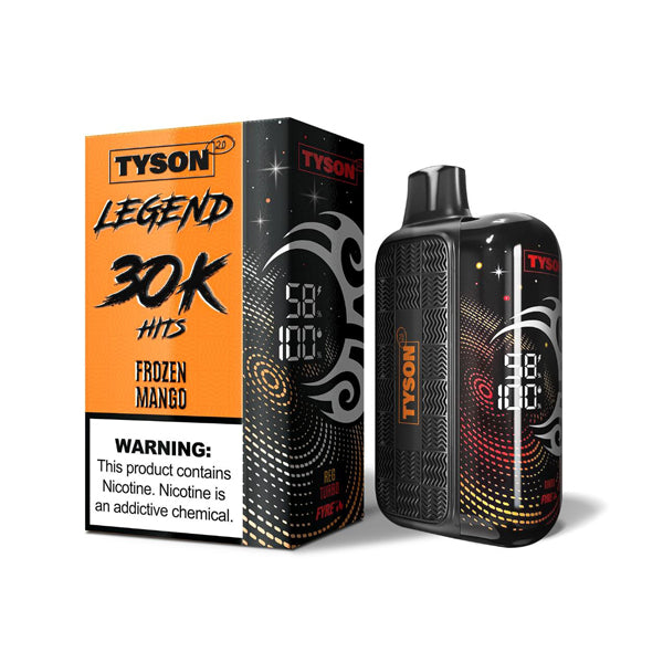 Tyson 2.0 Legend Disposable frozen mango with packaging