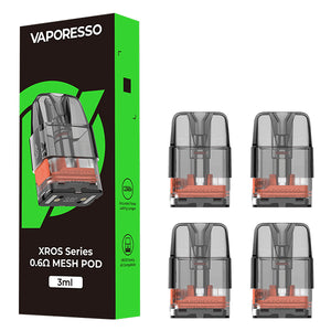Vaporesso XROS Pods | 4-Pack 0.6ohm Mesh 3mL with Packaging