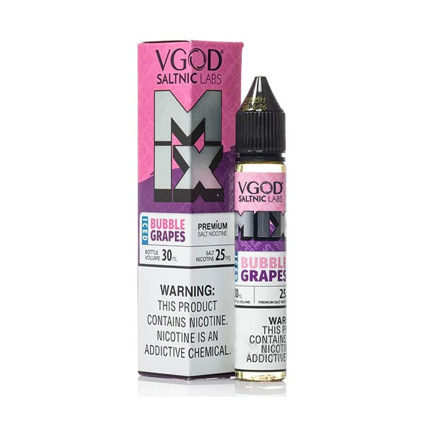 Iced Bubble Grapes | VGOD Salts | 30mL with packaging