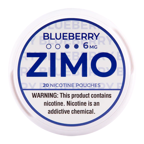 Zimo Nicotine Pouch 3-8mg x20 Pouch (5 Pack) Blueberry 6mg