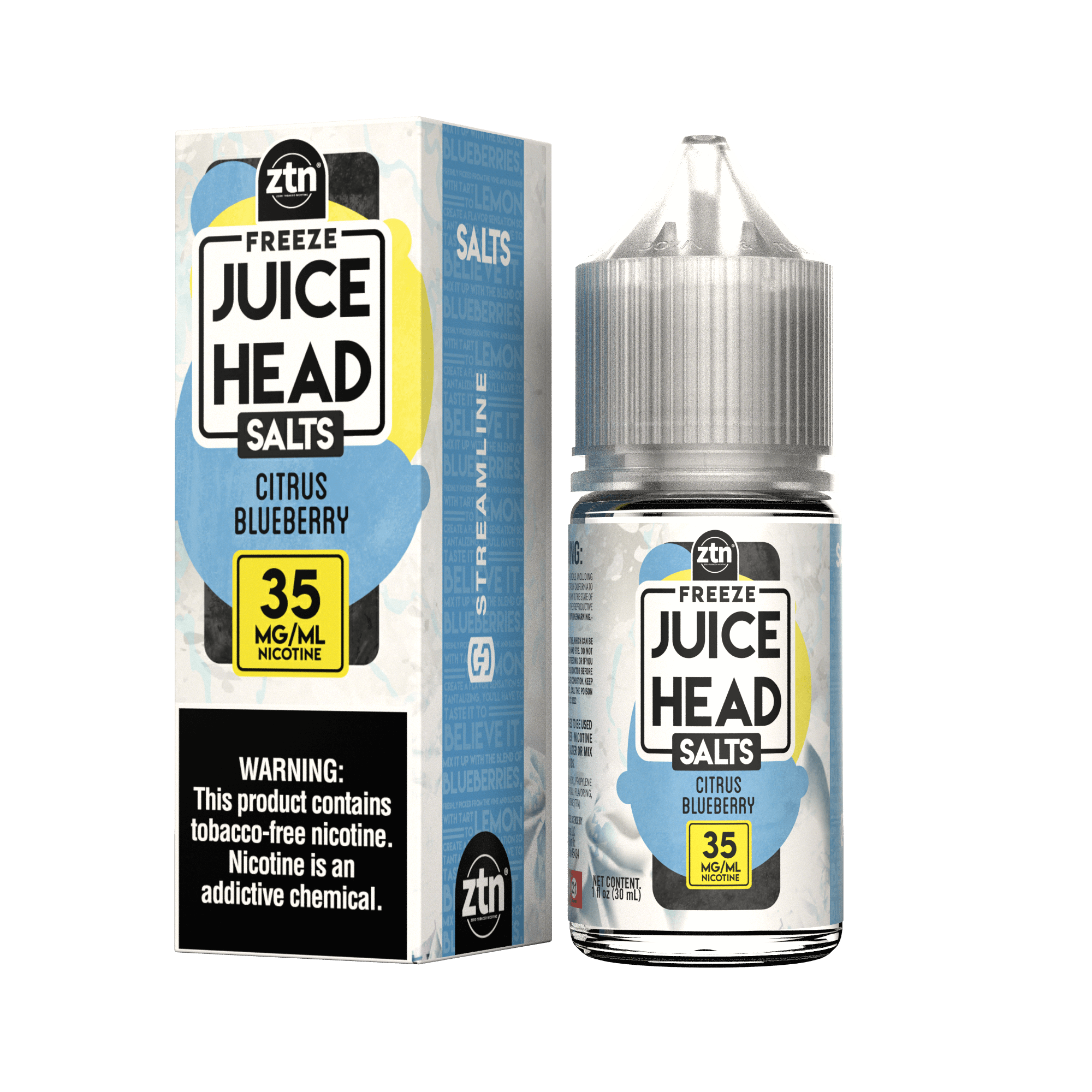 Citrus Blueberry Freeze (ZTN) - Juice Head Salts 30mL With Packaging