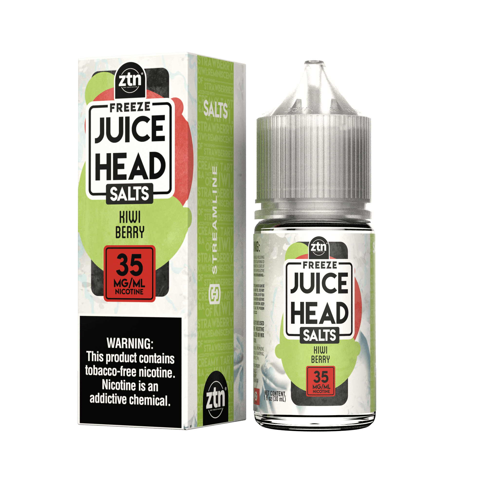 Kiwi Berry Freeze (ZTN) - Juice Head Salts 30mL With Packaging