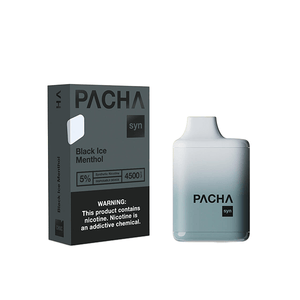 Charlies – Pachamama Syn Disposable | 4500 Puffs | 12mL Black Ice Menthol with Packaging