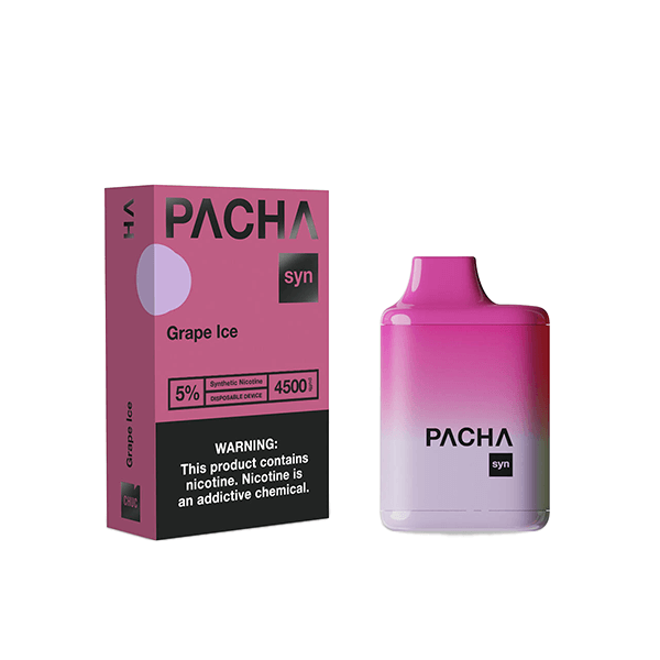 Charlies – Pachamama Syn Disposable | 4500 Puffs | 12mL Grape Ice with Packaging