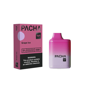 Charlies – Pachamama Syn Disposable | 4500 Puffs | 12mL Grape Ice with Packaging