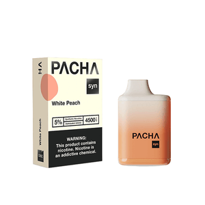 Charlies – Pachamama Syn Disposable | 4500 Puffs | 12mL White Peach with Packaging