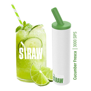 Straw Vape Disposable | 3000 Puffs | 8mL Cucumber Fresca