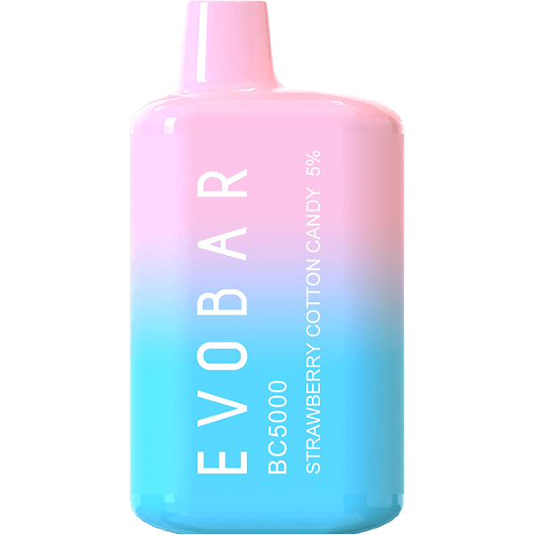 Evo Bar Disposable ET/BC5000 | 5000 Puff | 13mL | 5% Strawberry Cotton Candy