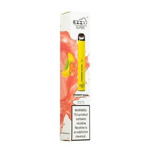 EZZY Super Disposable Device | 800 Puffs | 3.2mL Strawberry Banana Packaging