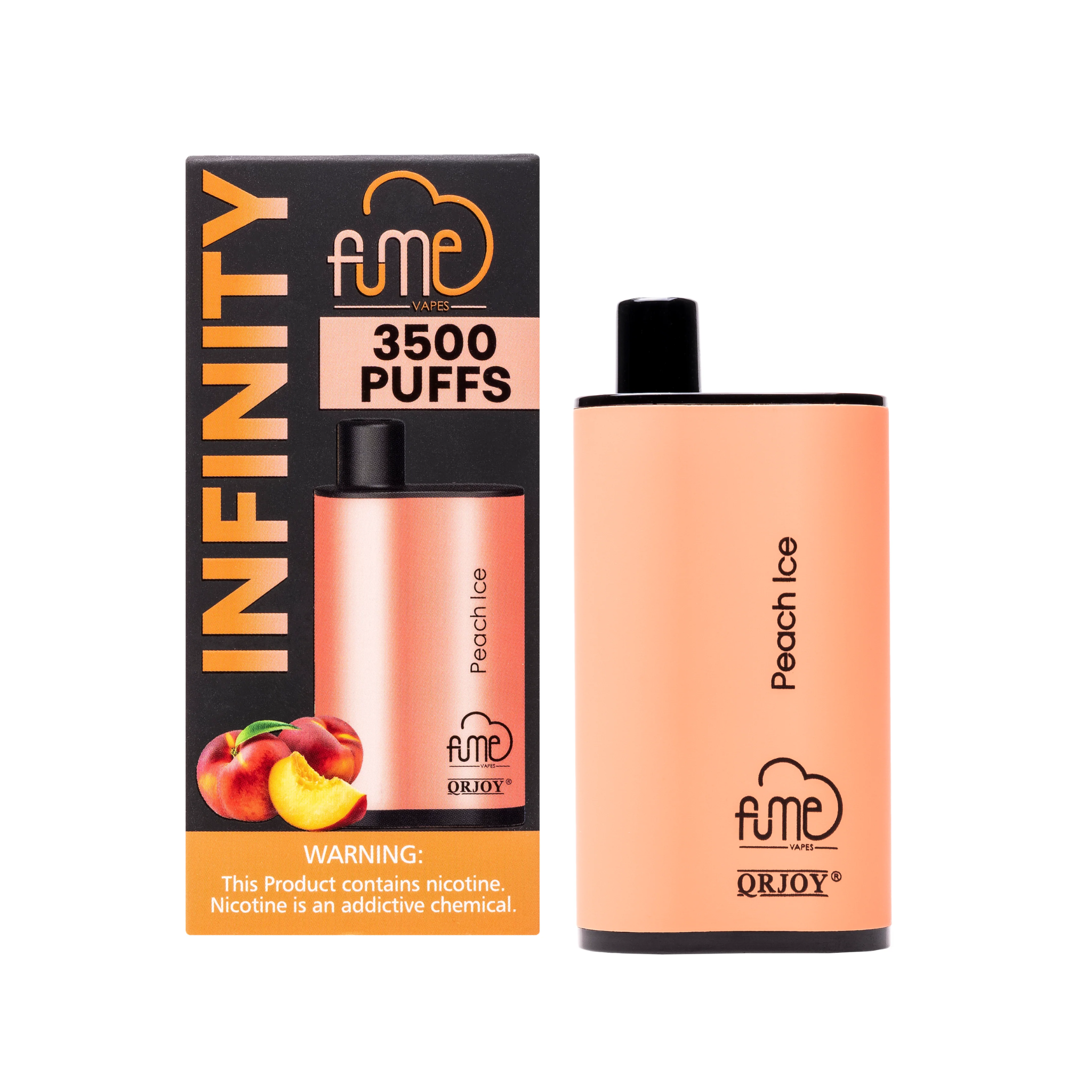 Fume Infinity Disposable 3500 Puffs | 12mL Peach Ice with Packaging