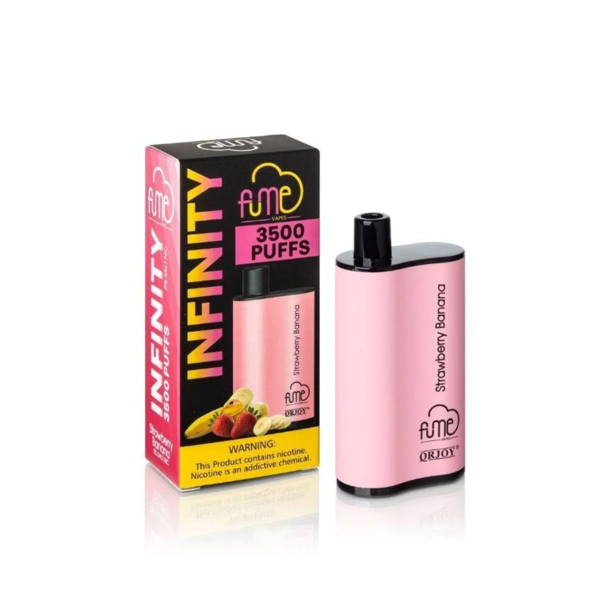 Fume Infinity Disposable 3500 Puffs | 12mL Strawberry Banana with Packaging