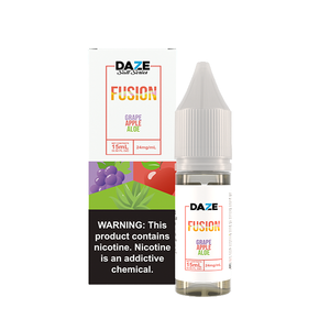 7Daze Fusion Salt Series | 15mL | 24mg Grape Apple Aloe with Packaging