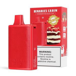 HorizonTech – Binaries Cabin Disposable | 10,000 puffs | 20mL Strawberry Red Velvet Cake with Packaging
