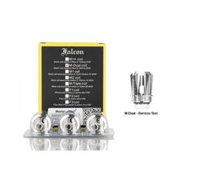HorizonTech Falcon Coils (3-Pack) - M Dual Coil Bamboo Fiber with packaging