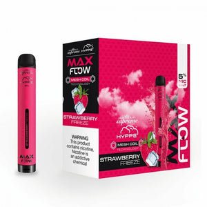 Hyppe Max Flow Mesh Disposable | 2000 Puffs | 6mL Strawberry Freeze with Packaging