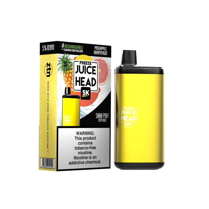 Juice Head 5K Disposable | 14mL | 50mg Pineapple Grapefruit Freeze with Packaging