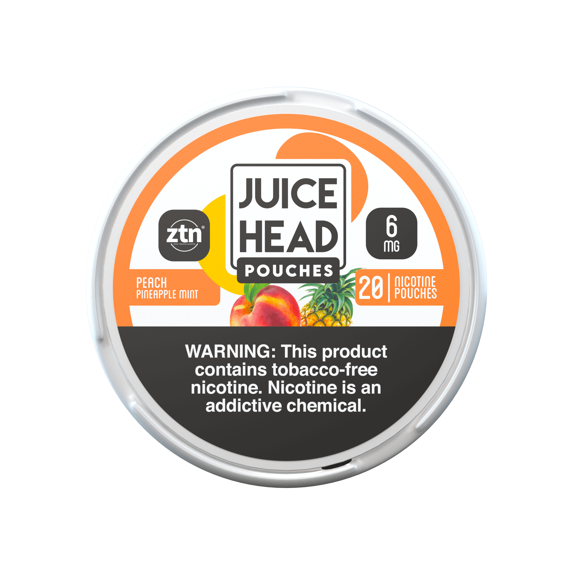 Juice Head ZTN Pouches | 5-Cans Peach Pineapple Mint 6mg