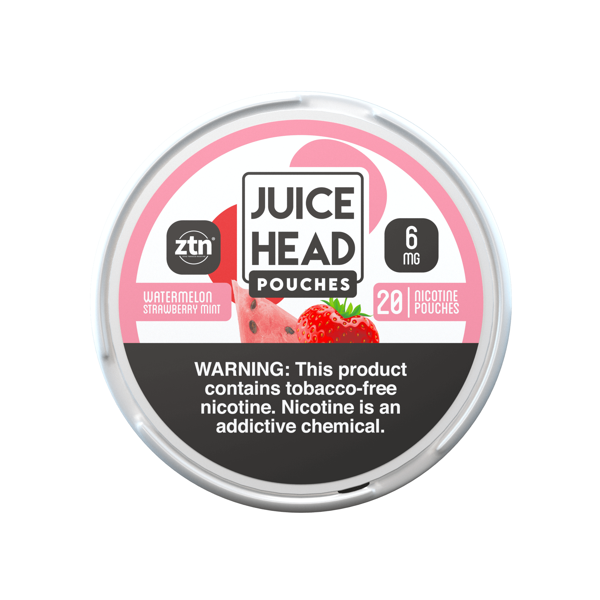 Juice Head ZTN Pouches | 5-Cans Watermelon Strawberry Mint 6mg