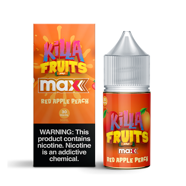 Red Apple Peach by Killa Fruits Salt Max TFN Salts 30mL With Packaging