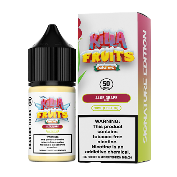 Aloe Grape Ice by Killa Fruits Signature TFN Salts Series 30mL With Packaging