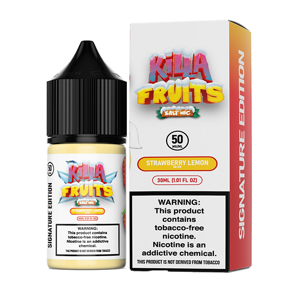 Strawberry Lemon on Ice by Killa Fruits Signature TFN Salts Series 30mL With Packaging