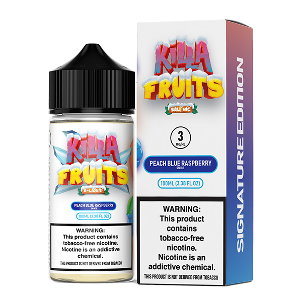 Peach Blue Raspberry on Ice by Killa Fruits Signature TFN Series 100mL ...