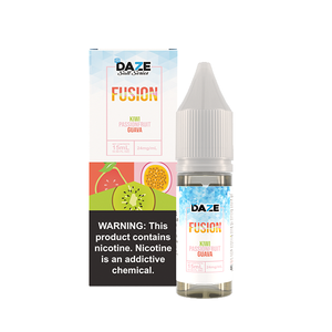 7Daze Fusion Salt Series | 15mL | 24mg Kiwi Passionfruit Guava Iced with Packaging