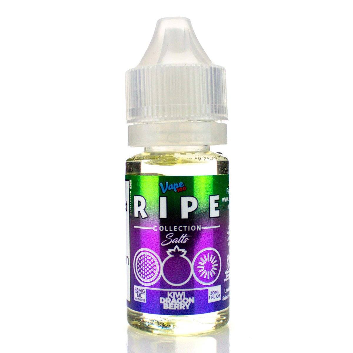 Kiwi Dragon Berry by Vape 100 Ripe Collection Salts 30mL Bottle